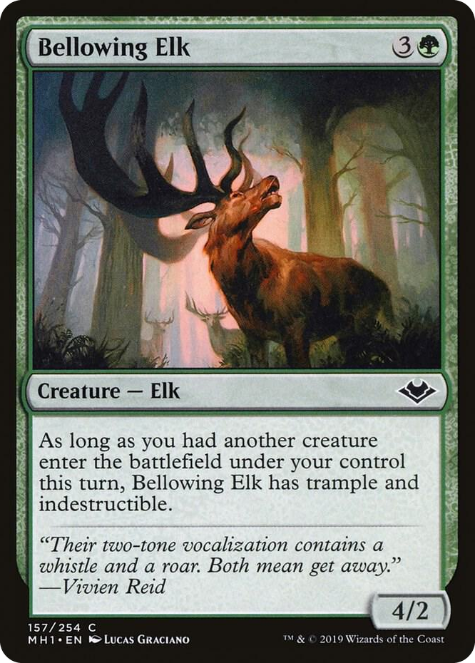 0157 Bellowing Elk C Modern Horizons