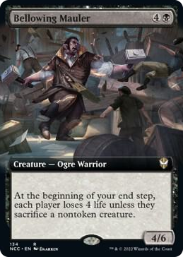 0134 Bellowing Mauler (Extended Art) R Commander: Streets of New Capenna