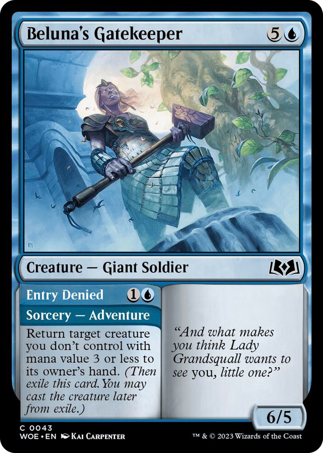 0043 Beluna's Gatekeeper C Wilds of Eldraine