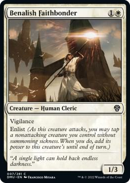 0007 Benalish Faithbonder C Dominaria United