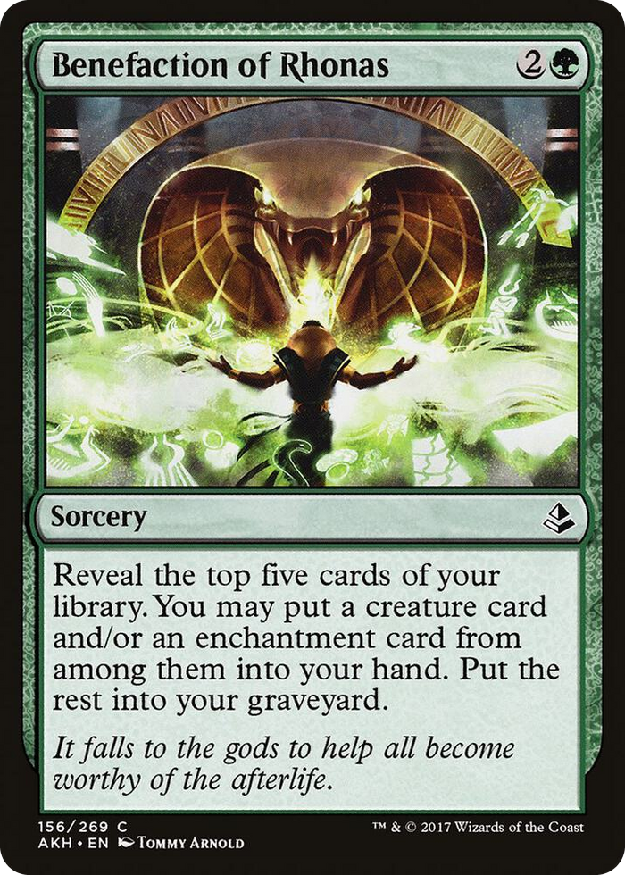 Benefaction of Rhonas #156 C - Amonkhet Pokemon card