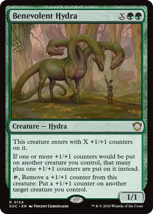 0124 Benevolent Hydra R Commander: Secrets of Strixhaven
