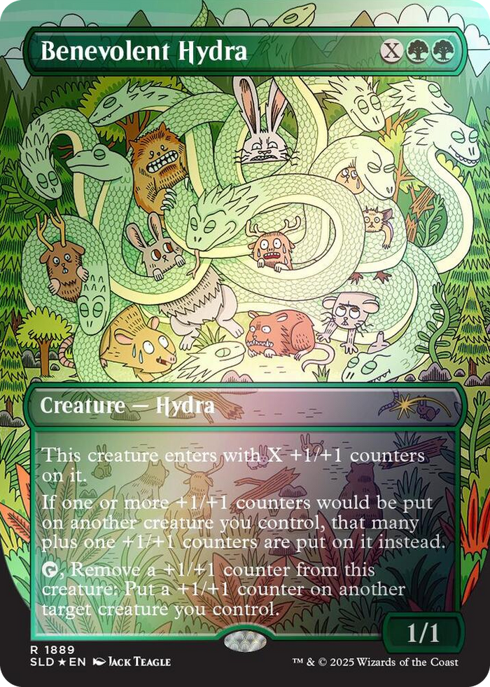 Benevolent Hydra (Rainbow Foil) #1889 R - Secret Lair Drop Series Pokemon card