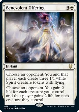 Benevolent Offering #78 R - Commander: Innistrad: Crimson Vow Pokemon card