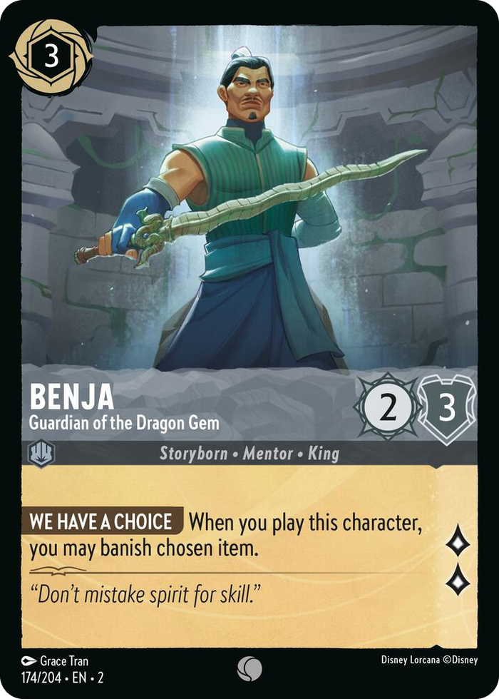 0174 Benja - Guardian of the Dragon Gem Common Rise of the Floodborn