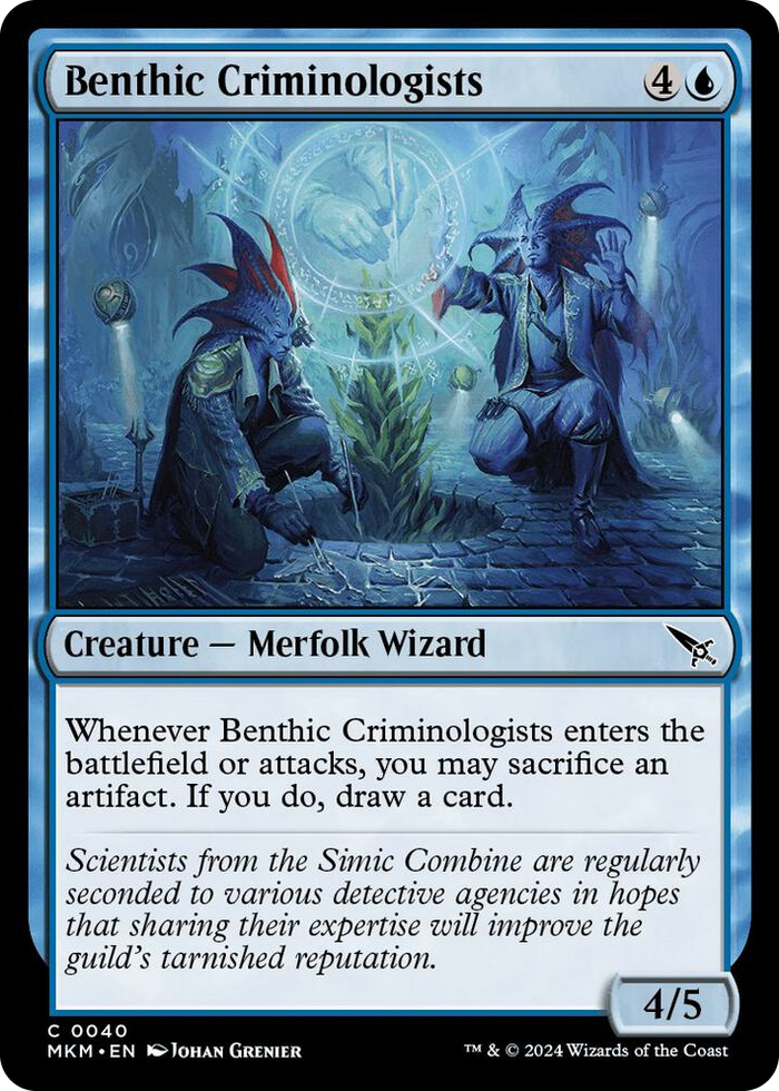 Benthic Criminologists #40 C - Murders at Karlov Manor Pokemon card