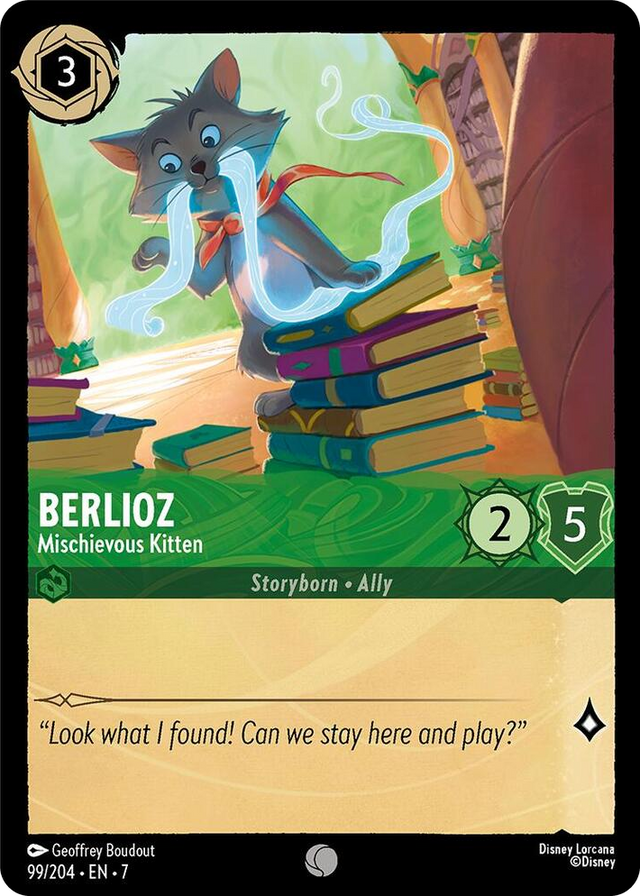 0099 Berlioz - Mischievous Kitten Common Archazia's Island