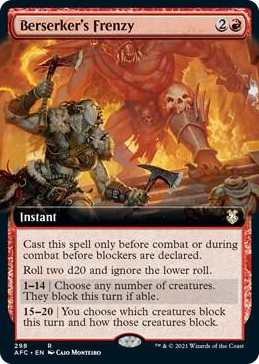 0298 Berserker's Frenzy (Extended Art) R Commander: Adventures in the Forgotten Realms