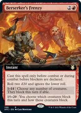 0298 Berserker's Frenzy (Extended Art) R Commander: Adventures in the Forgotten Realms