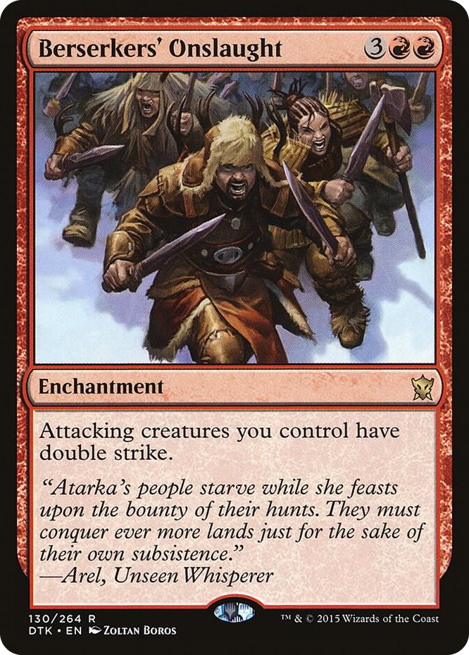 0130 Berserkers' Onslaught R Dragons of Tarkir