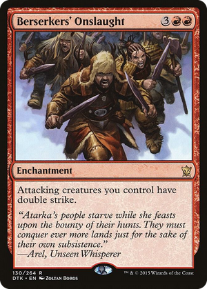 0130 Berserkers' Onslaught R Dragons of Tarkir