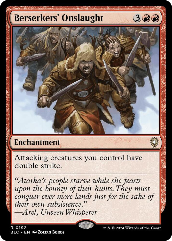 0192 Berserkers' Onslaught R Commander: Bloomburrow