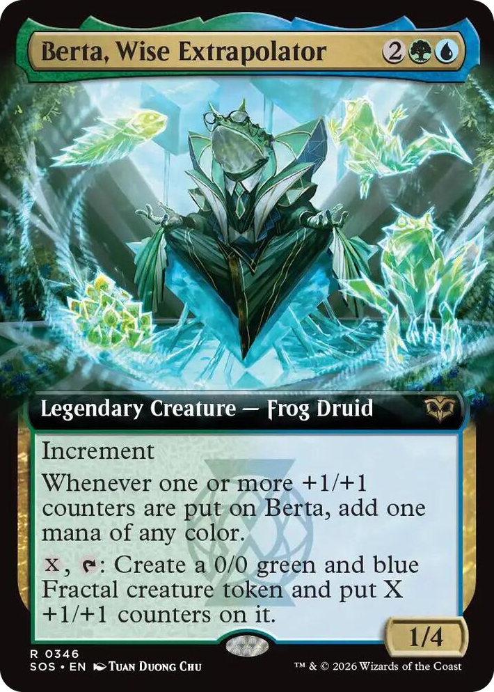 0346 Berta, Wise Extrapolator (Extended Art) R Secrets of Strixhaven