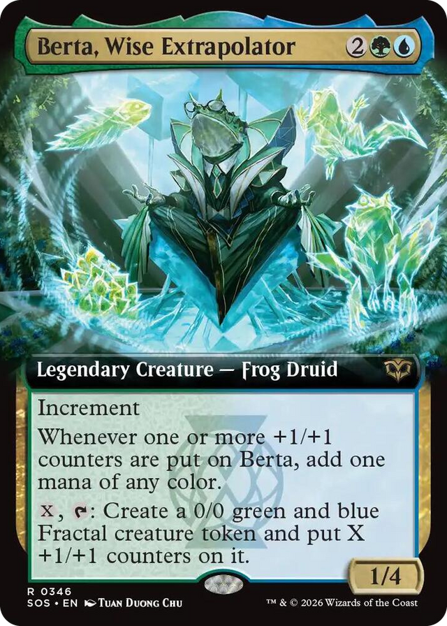 0346 Berta, Wise Extrapolator (Extended Art) R Secrets of Strixhaven