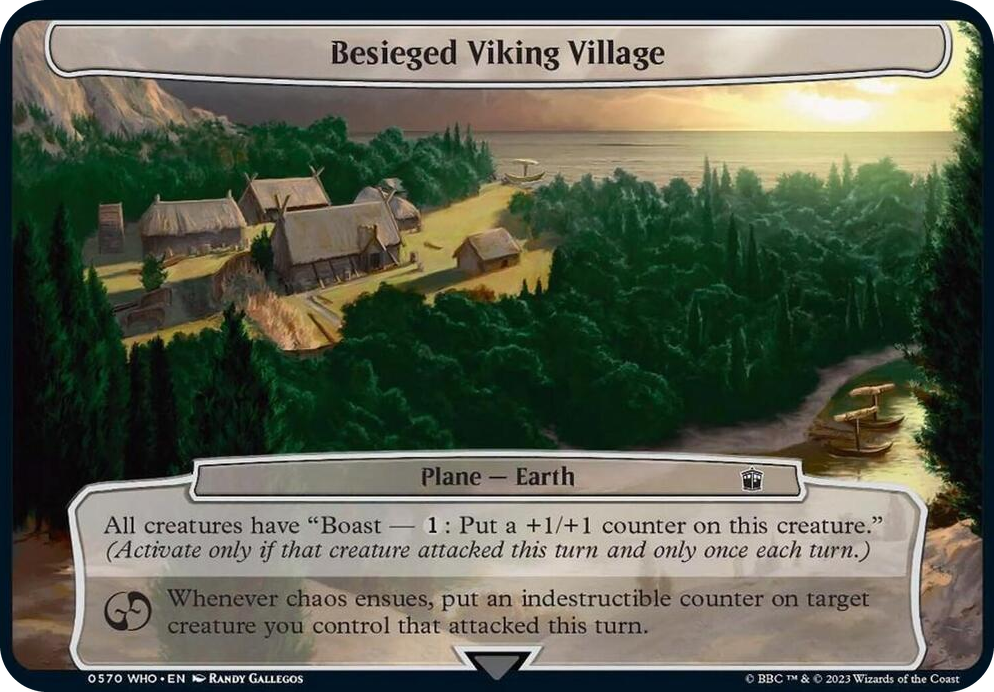0570 Besieged Viking Village T Planechase: Universes Beyond: Doctor Who