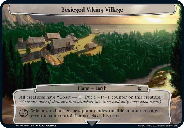 0570 Besieged Viking Village T Planechase: Universes Beyond: Doctor Who