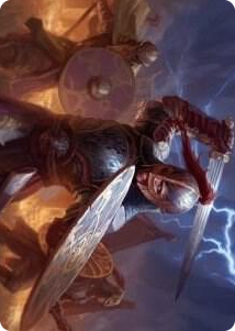 0001 Beskir Shieldmate Art Card S Art Series: Kaldheim