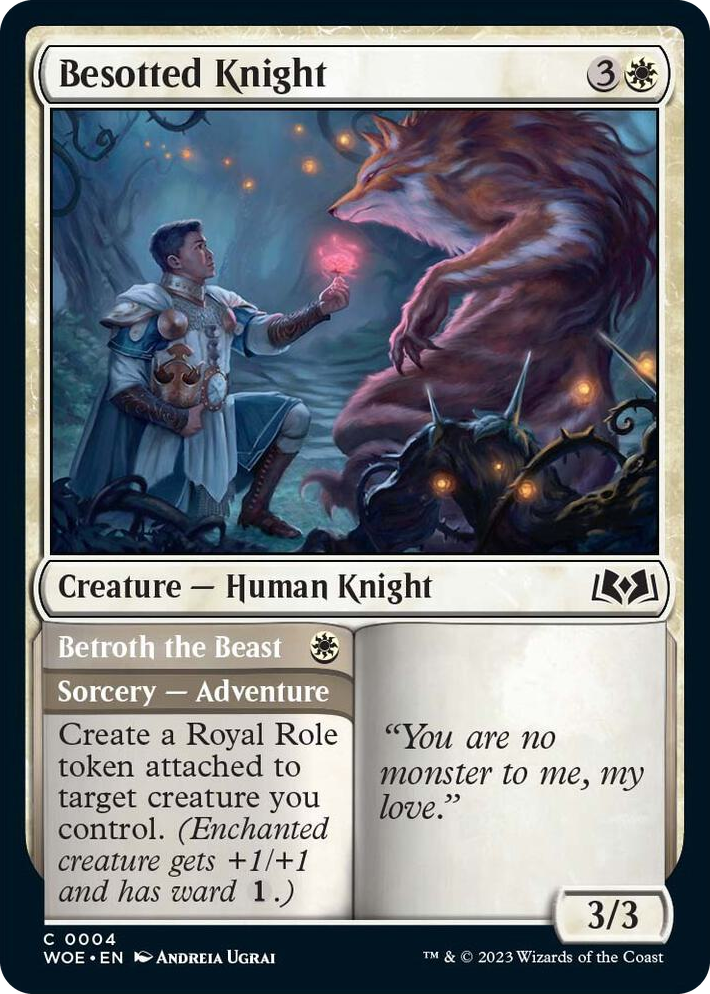 0004 Besotted Knight C Wilds of Eldraine