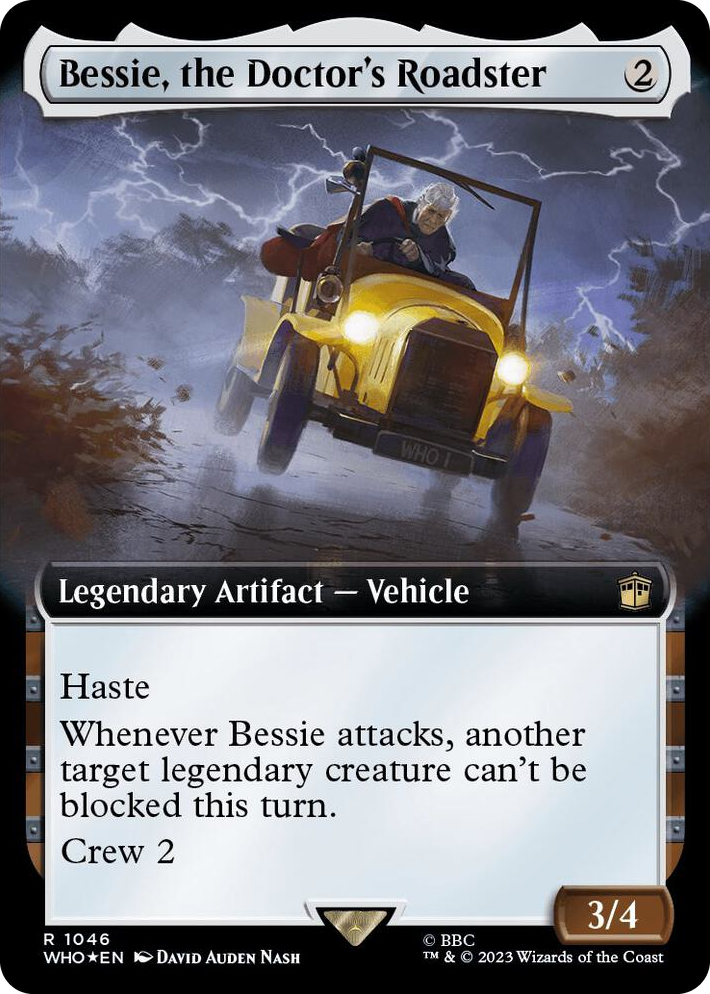 1046 Bessie, the Doctor's Roadster (Extended Art) (Surge Foil) R Universes Beyond: Doctor Who