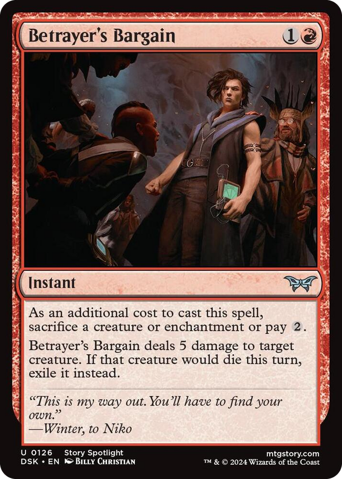 Betrayer's Bargain #126 U - Duskmourn: House of Horror Pokemon card