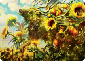 0001 Beza, the Bounding Spring Art Card S Art Series: Bloomburrow