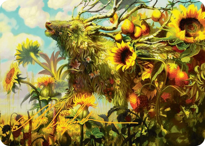 Beza, the Bounding Spring Art Card (Gold-Stamped Signature) #1 S - Art Series: Bloomburrow Pokemon card
