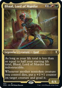 Bhaal, Lord of Murder (Foil Etched) #527 R - Commander Legends: Battle for Baldur's Gate Pokemon card