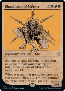 0416 Bhaal, Lord of Murder (Showcase) R Commander Legends: Battle for Baldur's Gate