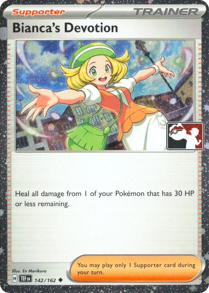 0142 Bianca's Devotion - 142/162 (Cosmos Holo) Uncommon Prize Pack Series Cards