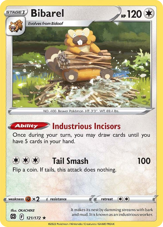 0121 Bibarel Rare Deck Exclusives