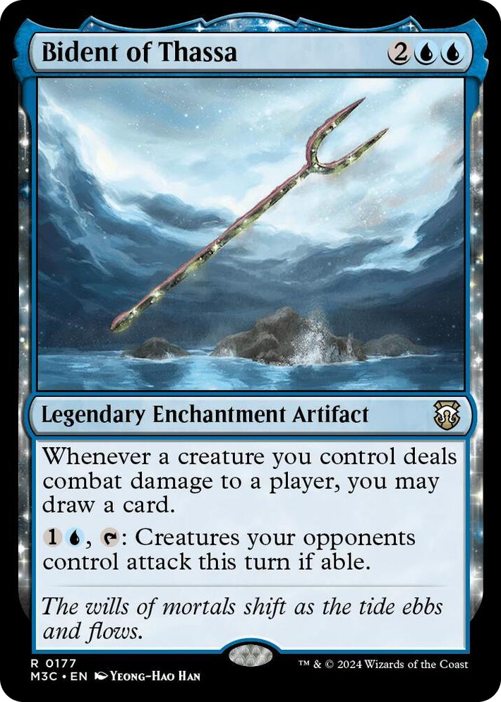 0177 Bident of Thassa R Commander: Modern Horizons 3