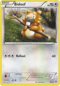 0029 Bidoof Common Kalos Starter Set