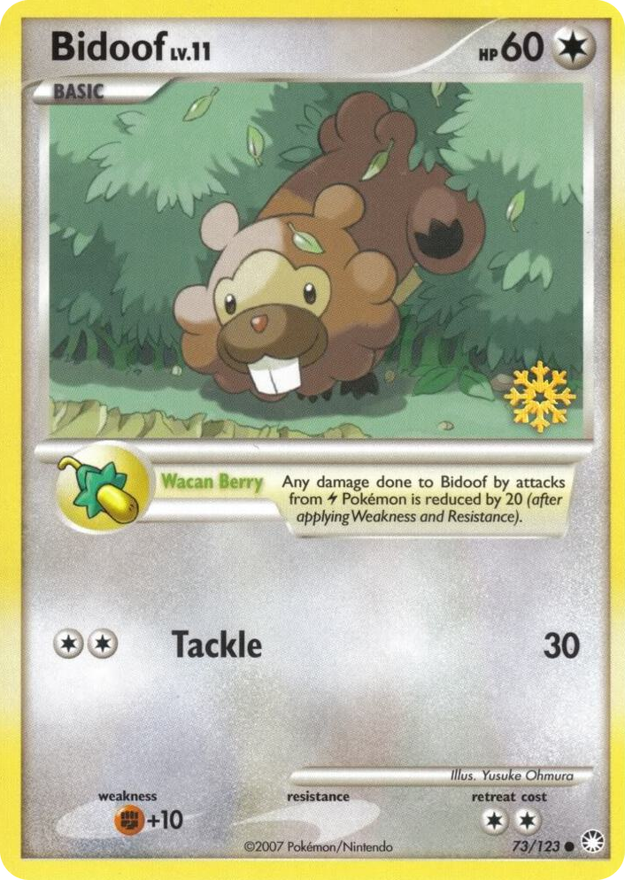 0073 Bidoof Promo Countdown Calendar Promos