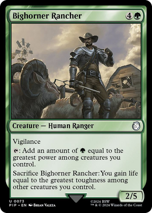 0073 Bighorner Rancher U Universes Beyond: Fallout