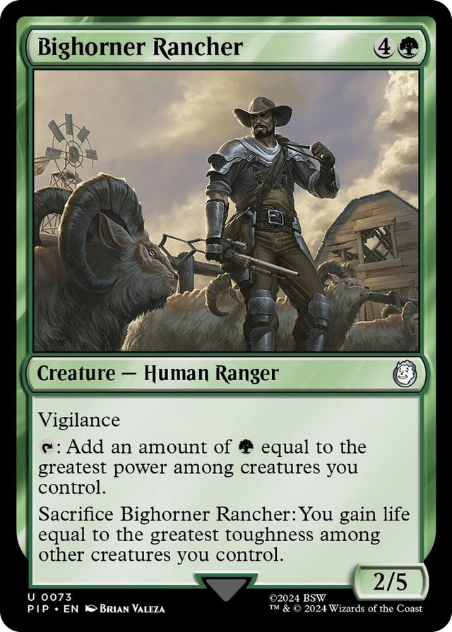 0073 Bighorner Rancher U Universes Beyond: Fallout