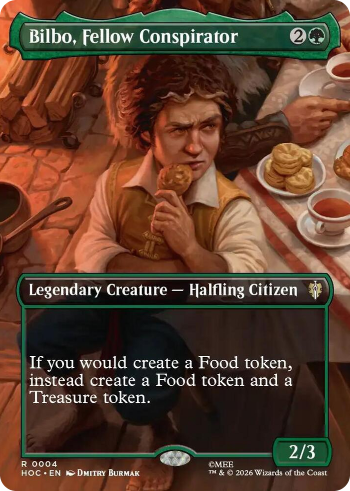 Bilbo, Fellow Conspirator (Borderless) #4 R - The Hobbit: Eternal-Legal Pokemon card