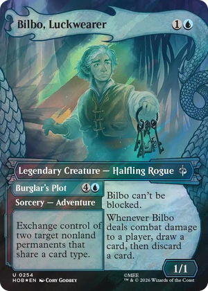 0254 Bilbo, Luckwearer (Showcase) (Surge Foil) U The Hobbit