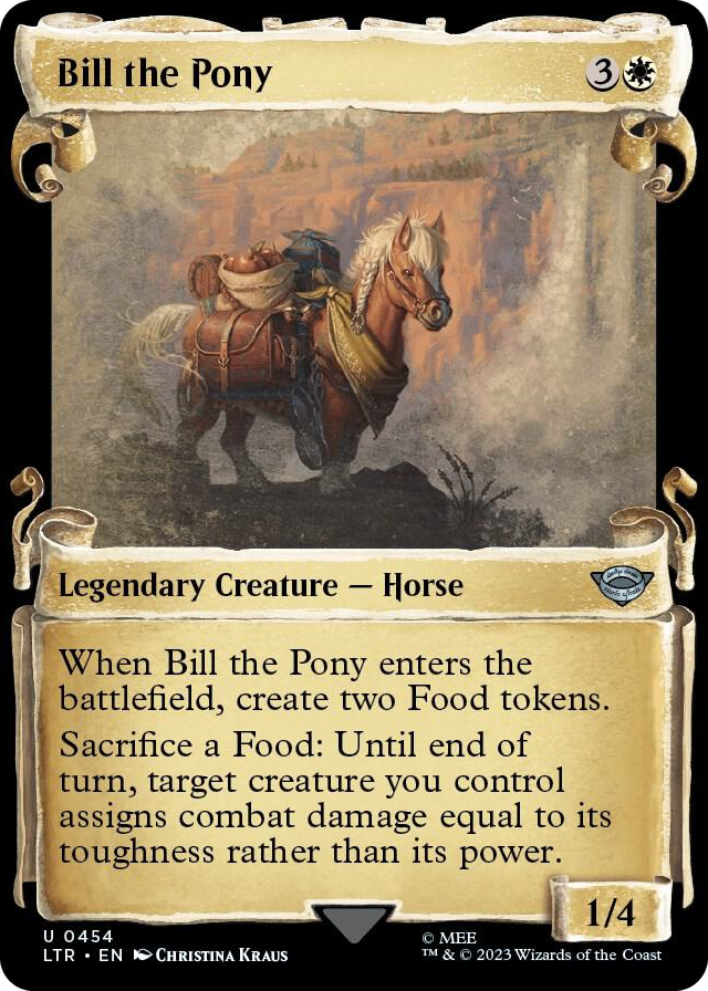 Bill the Pony (Showcase Scrolls) #454 U - Universes Beyond: The Lord of the Rings: Tales of Middle-earth Pokemon card
