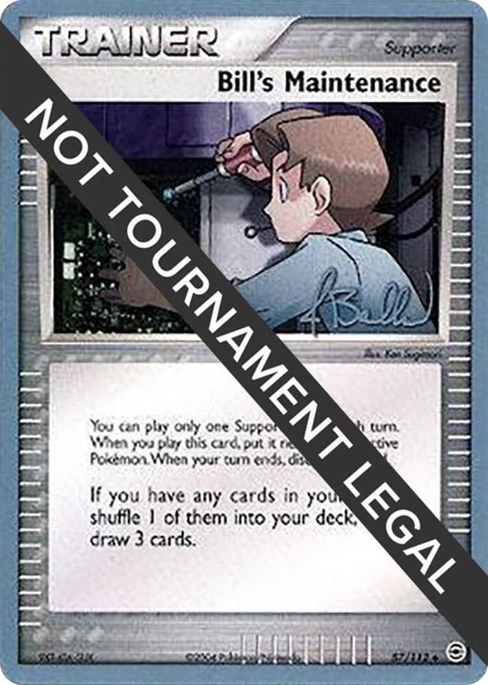 0087 Bill's Maintenance - 2006 (Jimmy Ballard) Uncommon World Championship Decks