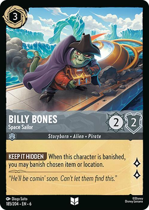 0185 Billy Bones - Space Sailor Uncommon Azurite Sea