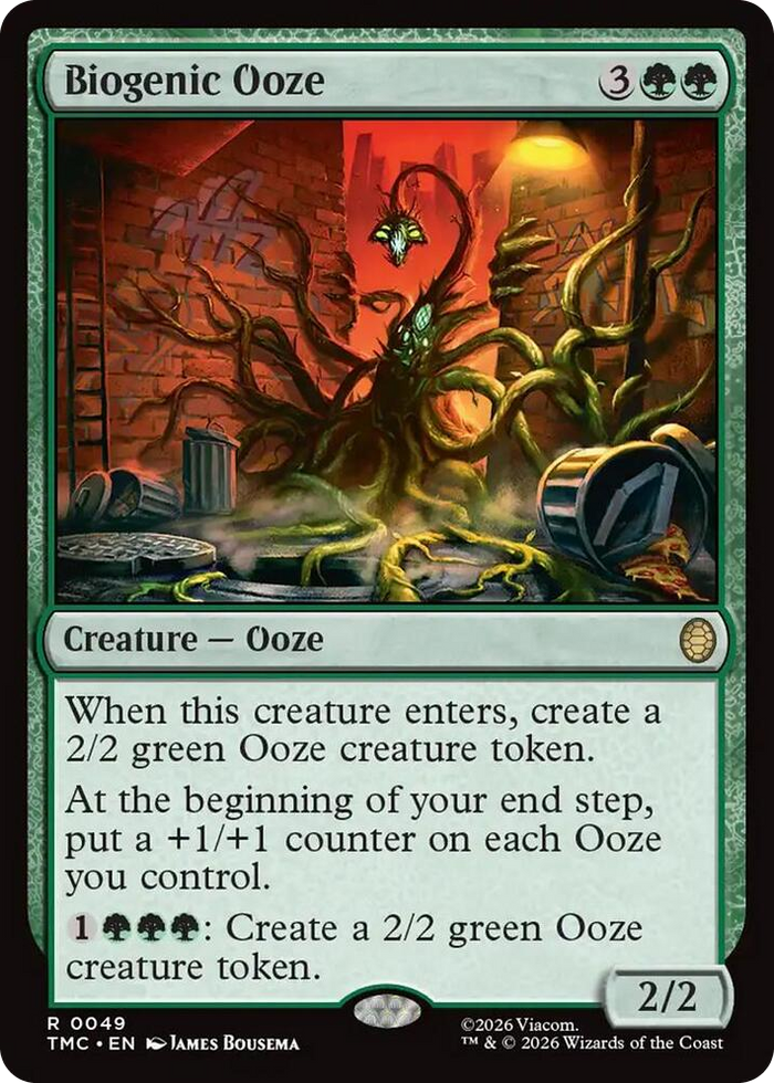 Biogenic Ooze #49 R - Commander: Teenage Mutant Ninja Turtles Pokemon card