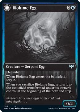 Biolume Egg #316 U - Innistrad: Double Feature Pokemon card