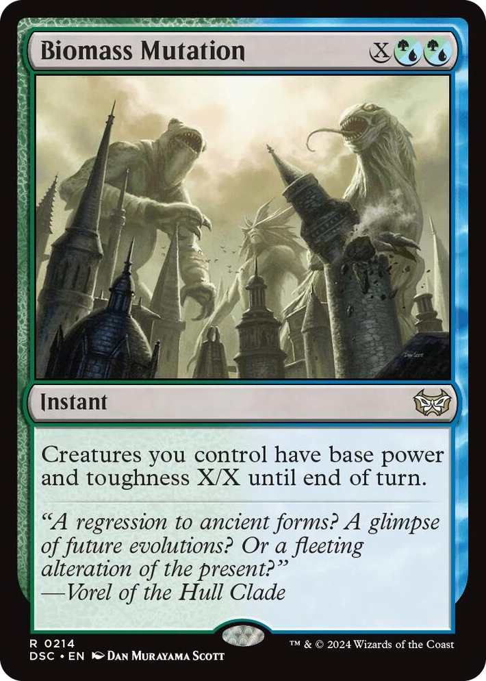 0214 Biomass Mutation R Commander: Duskmourn: House of Horror