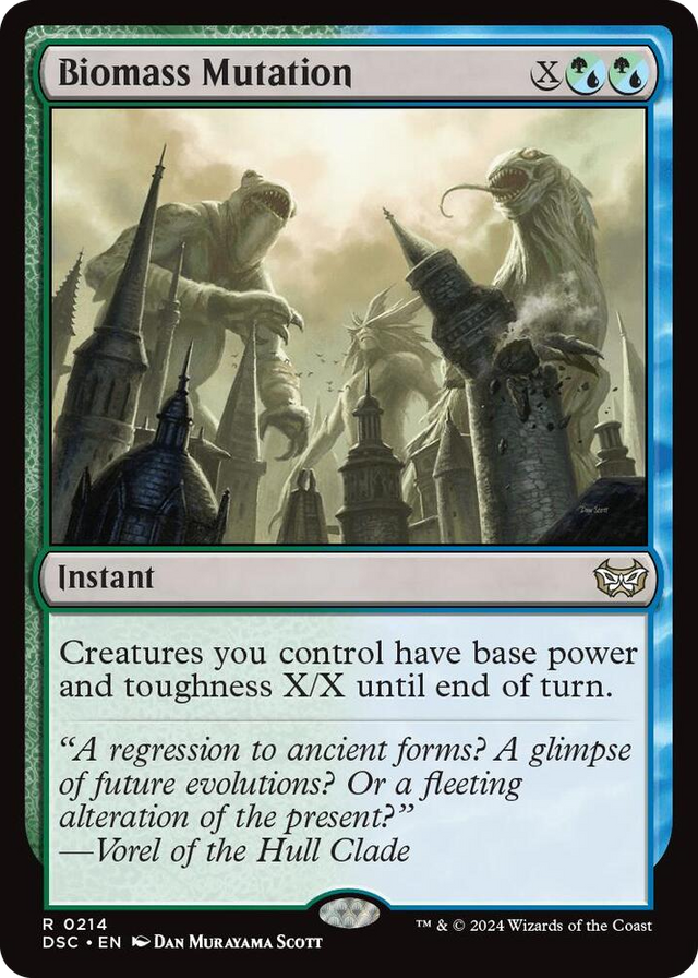0214 Biomass Mutation R Commander: Duskmourn: House of Horror