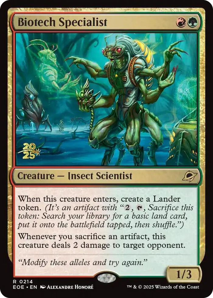 Biotech Specialist #214 R - Prerelease Cards Pokemon card