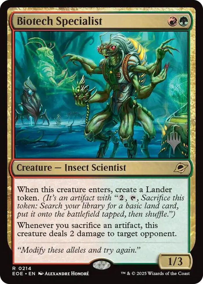 Biotech Specialist #214 R - Promo Pack: Edge of Eternities Pokemon card