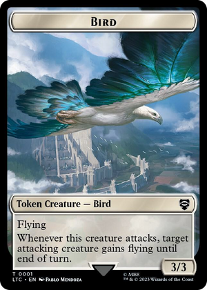 0001 Bird (0001) // Goat Double-Sided Token T Commander: The Lord of the Rings: Tales of Middle-earth