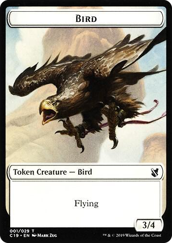 0001 Bird (001) // Sculpture Double-Sided Token T Commander 2019