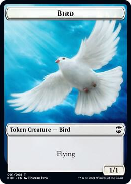 0001 Bird (001) // Soldier Double-Sided Token T Commander: Kaldheim