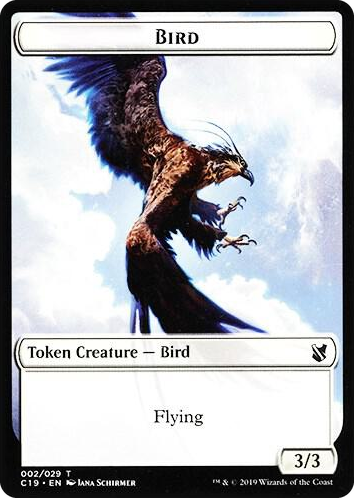 0002 Bird (002) // Sculpture Double-Sided Token T Commander 2019